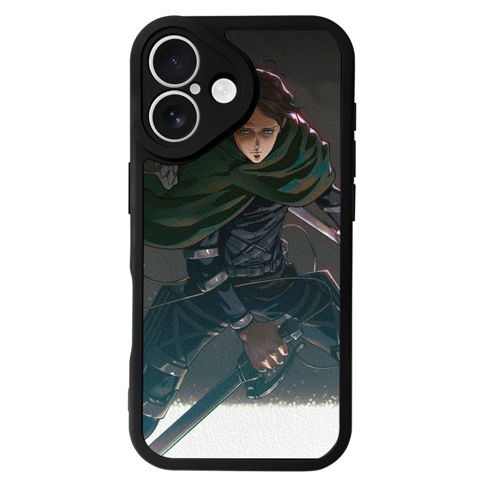 （画像用） 進撃の巨人 Attack on Titan 【iPhone 16シリーズ対応】シリコンスマホケース（レザー調） 材質：シリコン